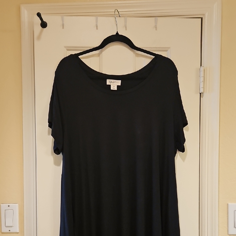 Style & Co. Black Midi Dress - Picture 2 of 10